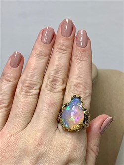 *Кольцо р.18,5 Опал Эфиопия АРТ 52781 (ВЕС 12,11 Г) - фото 214648