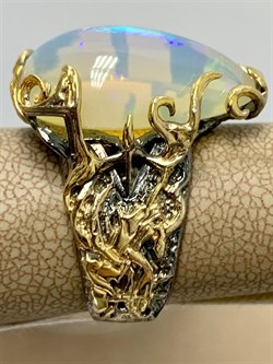 *Кольцо р.18,5 Опал Эфиопия АРТ 52781 (ВЕС 12,11 Г) - фото 214651