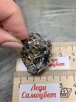 *Кольцо р.18,5 Опал Эфиопия АРТ 54017 (ВЕС  16,55 Г) - фото 214676