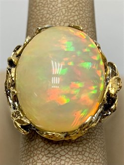 *Кольцо р.18,75 Опал Эфиопия АРТ 42931 (ВЕС 20,15 Г) - фото 214710