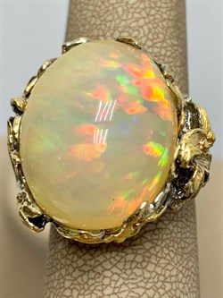 *Кольцо р.18,75 Опал Эфиопия АРТ 42931 (ВЕС 20,15 Г) - фото 214712