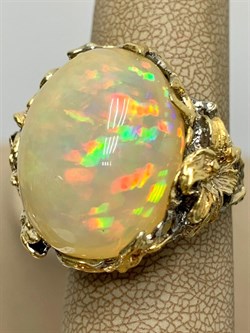 *Кольцо р.18,75 Опал Эфиопия АРТ 42931 (ВЕС 20,15 Г) - фото 214713