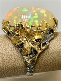 *Кольцо р.18,75 Опал Эфиопия АРТ 42931 (ВЕС 20,15 Г) - фото 214714