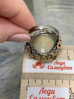 *Кольцо р.18,75 Опал Эфиопия АРТ 42931 (ВЕС 20,15 Г) - фото 214715