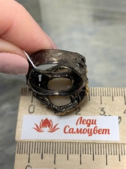 *Кольцо р.19 Опал Эфиопия АРТ 31856 (ВЕС 13,19 Г) - фото 214753