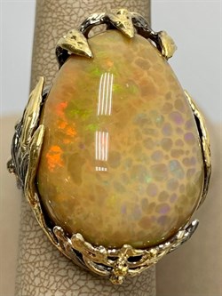 *Кольцо р.19 Опал Эфиопия АРТ 43731 (ВЕС 20,01 Г) - фото 214761