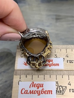 *Кольцо р.19 Опал Эфиопия АРТ 43731 (ВЕС 20,01 Г) - фото 214765