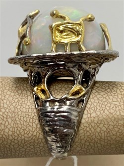 *Кольцо р.19 Опал Эфиопия АРТ 45003 (ВЕС 7,74 Г) - фото 214778