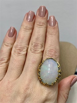 *Кольцо р.19 Опал Эфиопия АРТ 47289 (ВЕС 16,06 Г) - фото 214785