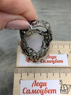 *Кольцо р.19 Опал Эфиопия АРТ 47289 (ВЕС 16,06 Г) - фото 214788