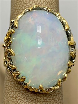 *Кольцо р.19 Опал Эфиопия АРТ 47289 (ВЕС 16,06 Г) - фото 214791