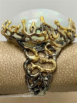 *Кольцо р.19 Опал Эфиопия АРТ 47289 (ВЕС 16,06 Г) - фото 214792