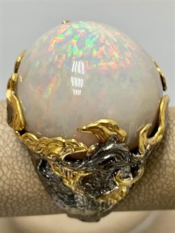 *Кольцо р.19 Опал Эфиопия АРТ 49094 (ВЕС 21,37 Г) - фото 214802