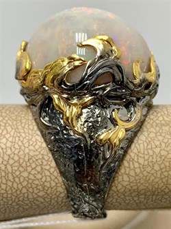 *Кольцо р.19 Опал Эфиопия АРТ 49094 (ВЕС 21,37 Г) - фото 214803