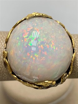 *Кольцо р.19 Опал Эфиопия АРТ 49094 (ВЕС 21,37 Г) - фото 214805