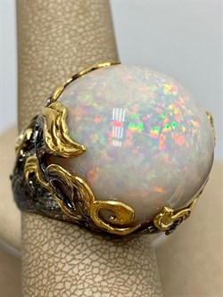 *Кольцо р.19 Опал Эфиопия АРТ 49094 (ВЕС 21,37 Г) - фото 214808