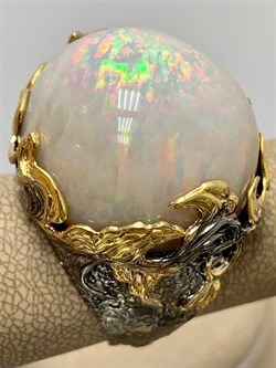 *Кольцо р.19 Опал Эфиопия АРТ 49094 (ВЕС 21,37 Г) - фото 214811