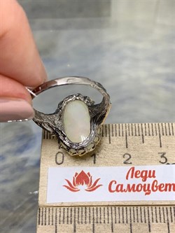 *Кольцо р.19 Опал Эфиопия АРТ 49454 (ВЕС 5,82 Г) - фото 214815