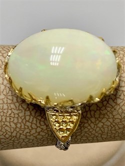 *Кольцо р.19 Опал Эфиопия АРТ 49454 (ВЕС 5,82 Г) - фото 214821