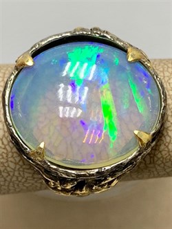 *Кольцо р.19 Опал Эфиопия АРТ 53346 (ВЕС 13,01 Г) - фото 214830