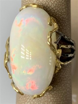 *Кольцо р.19,5 Опал Эфиопия АРТ 41097 ВЕС 15,3 Г - фото 214876