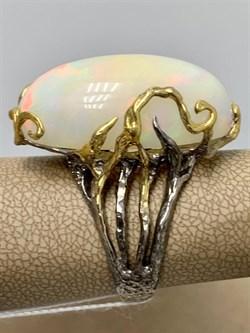 *Кольцо р.19,5 Опал Эфиопия АРТ 41097 ВЕС 15,3 Г - фото 214877