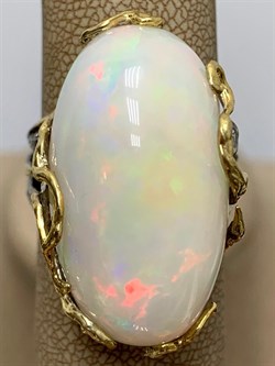 *Кольцо р.19,5 Опал Эфиопия АРТ 41097 ВЕС 15,3 Г - фото 214878