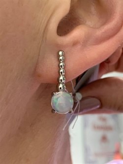 *Серьги Опал Эфиопия АРТ 81871 (ВЕС 4,49 Г) - фото 215080