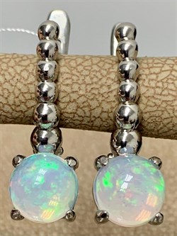 *Серьги Опал Эфиопия АРТ 81871 (ВЕС 4,49 Г) - фото 215084