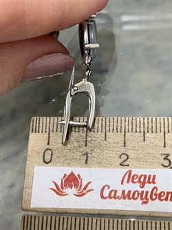 *Серьги Синий Опал Австралия Арт 53667 Вес 5,88 г - фото 215109