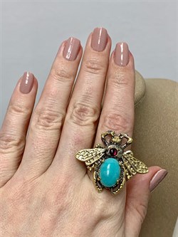 *Кольцо р.18,5 Мотылек Амазонит Перу Арт 49439 Вес 13,31 г - фото 215142 *Кольцо р.18,5 Мотылек Амазонит Перу Арт 49439 Вес 13,31 г - фото 215142