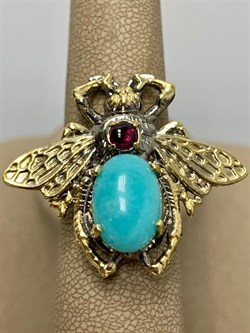 *Кольцо р.18,5 Мотылек Амазонит Перу Арт 49439 Вес 13,31 г - фото 215144 *Кольцо р.18,5 Мотылек Амазонит Перу Арт 49439 Вес 13,31 г - фото 215144