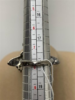 *Кольцо р.18 Мотылек Аквамарин Забайкалье Арт 49419 Вес 13,12 г - фото 215206