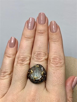 *Кольцо р.17 Аквамарин Забайкалье АРТ 49038 (ВЕС 8,21 Г) - фото 215254