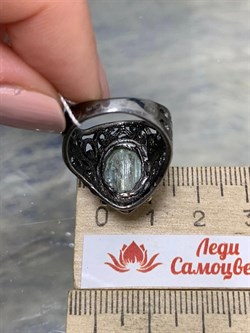 *Кольцо р.17 Аквамарин Забайкалье АРТ 49038 (ВЕС 8,21 Г) - фото 215256