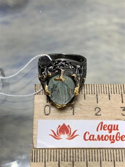 *Кольцо р.17 Аквамарин Забайкалье АРТ 49038 (ВЕС 8,21 Г) - фото 215257