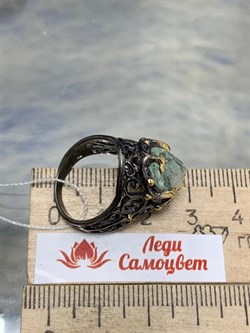 *Кольцо р.17 Аквамарин Забайкалье АРТ 49038 (ВЕС 8,21 Г) - фото 215258