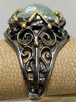 *Кольцо р.17 Аквамарин Забайкалье АРТ 49038 (ВЕС 8,21 Г) - фото 215262