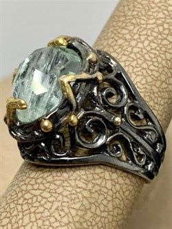 *Кольцо р.17 Аквамарин Забайкалье АРТ 49038 (ВЕС 8,21 Г) - фото 215263