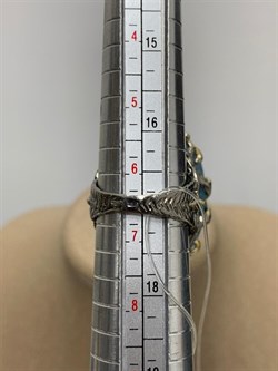 *Кольцо р.17 Аквамарин Забайкалье АРТ 53347 ВЕС 18,81 Г - фото 215268