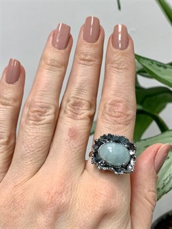 *Кольцо р.18 Аквамарин АРТ 134-419-6,37 ВЕС 6,37 Г - фото 215316 *Кольцо р.18 Аквамарин АРТ 134-419-6,37 ВЕС 6,37 Г - фото 215316