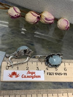 *Серьги Аквамарин АРТ 134-402-12,81 ВЕС 12,81 Г - фото 215322 *Серьги Аквамарин АРТ 134-402-12,81 ВЕС 12,81 Г - фото 215322