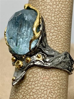 *Кольцо р.17,5 Аквамарин Забайкалье АРТ 36453 ВЕС 7,21 Г - фото 215355 *Кольцо р.17,5 Аквамарин Забайкалье АРТ 36453 ВЕС 7,21 Г - фото 215355