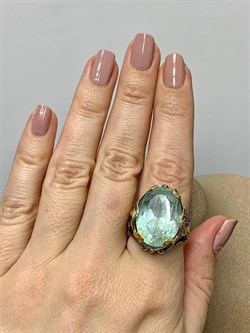 *Кольцо р.18 Аквамарин Забайкалье АРТ 49123 (ВЕС 13,62 Г) - фото 215421
