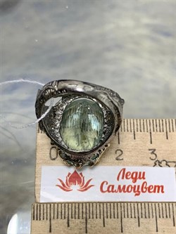 *Кольцо р.18 Аквамарин Забайкалье АРТ 49123 (ВЕС 13,62 Г) - фото 215423