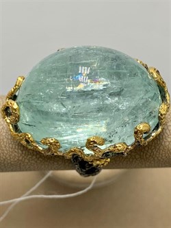 *Кольцо р.18 Аквамарин Забайкалье АРТ 49465 (ВЕС 42,16 Г) - фото 215440