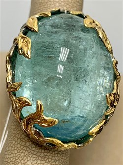 *Кольцо р.18 Аквамарин Забайкалье АРТ 51174 (ВЕС 41,57 Г) - фото 215454