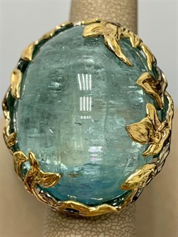 *Кольцо р.18 Аквамарин Забайкалье АРТ 51174 (ВЕС 41,57 Г) - фото 215455