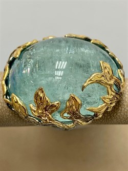 *Кольцо р.18 Аквамарин Забайкалье АРТ 51174 (ВЕС 41,57 Г) - фото 215456