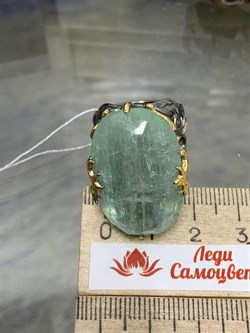 *Кольцо р.18 Аквамарин Забайкалье АРТ 52940 (ВЕС 20,43 Г) - фото 215463